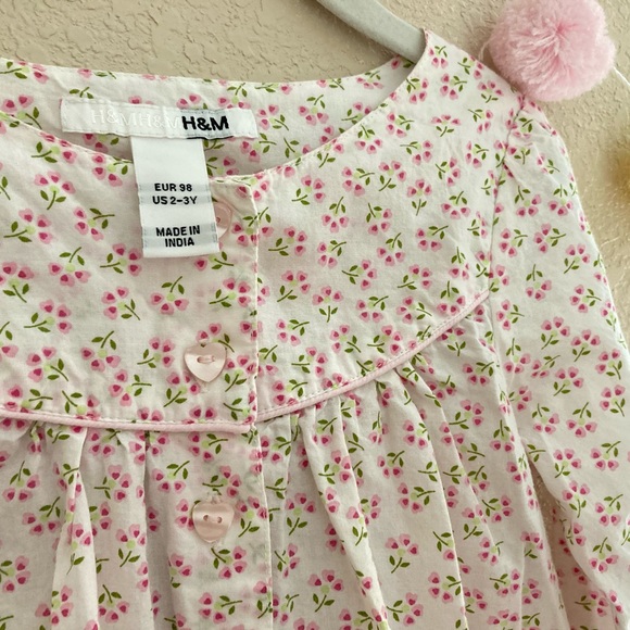 Girls Floral Long Sleeve Blouse - Picture 5 of 5